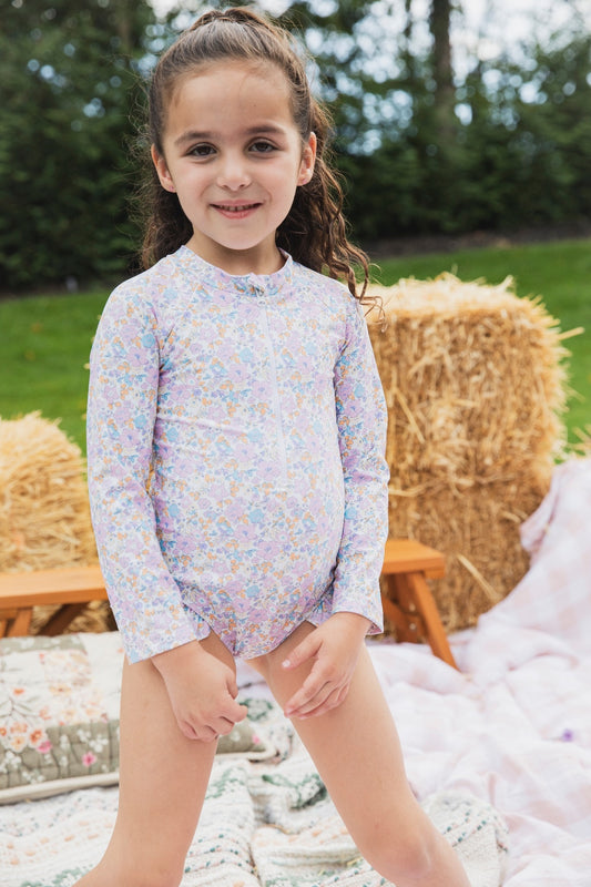 Lyla Rash guard - Cottage Bloom